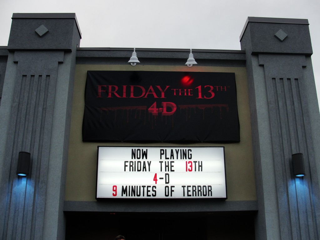 Friday the 13th 4D Marquee